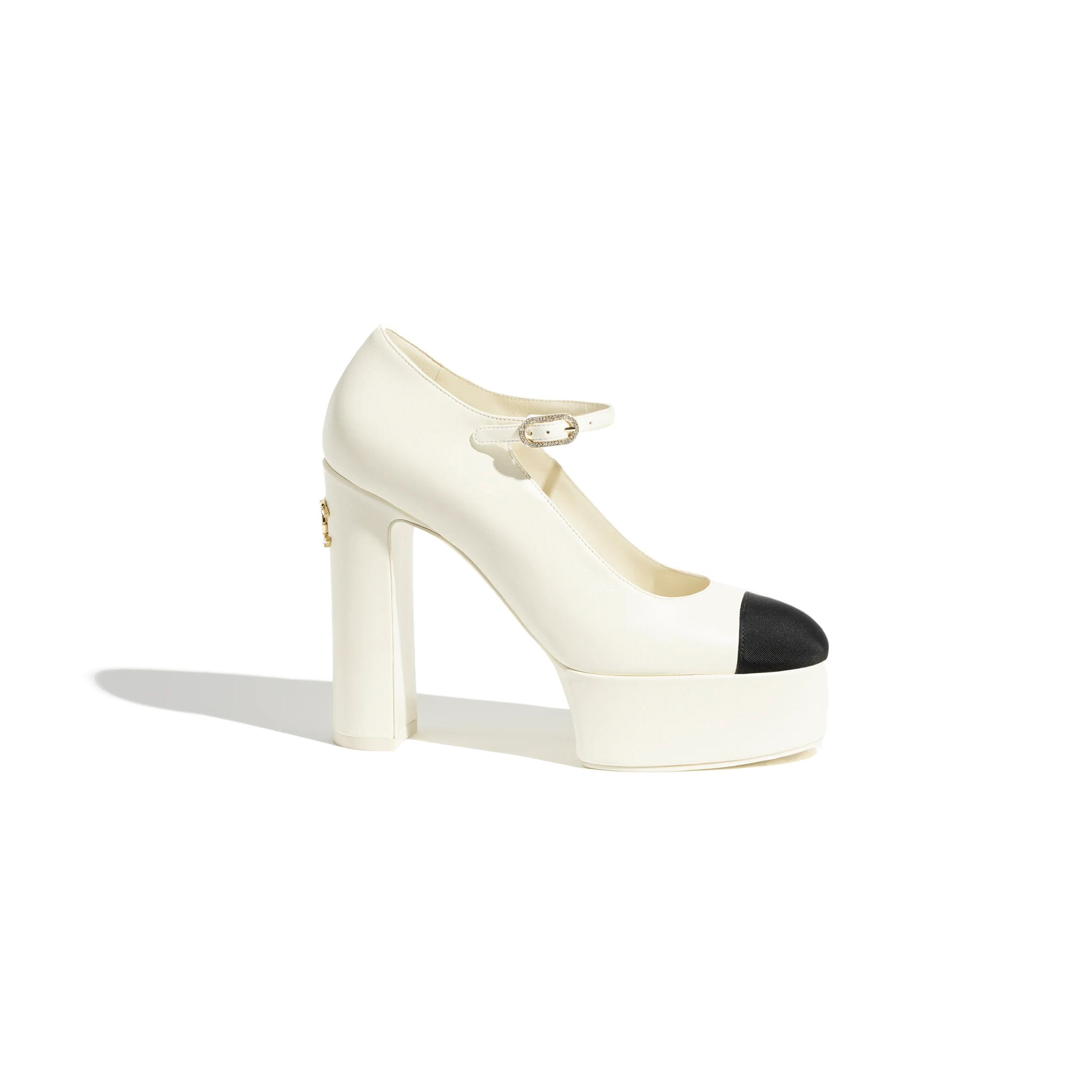 CHANEL MARY JANES LAMBSKIN GROSGRAIN G46434 B20271
